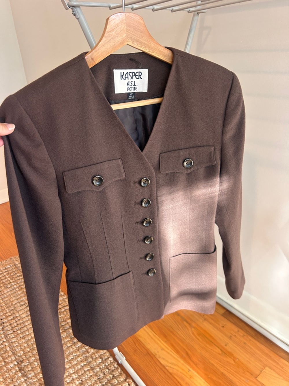 Vintage Petite Brown Women's Blazer